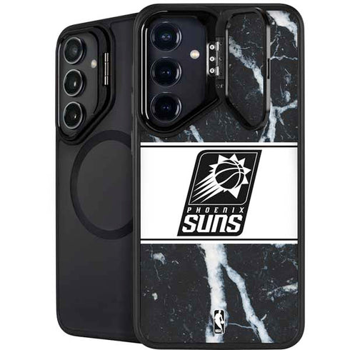 NBA Phoenix Suns Marble Galaxy S24 FE Kickstand Case